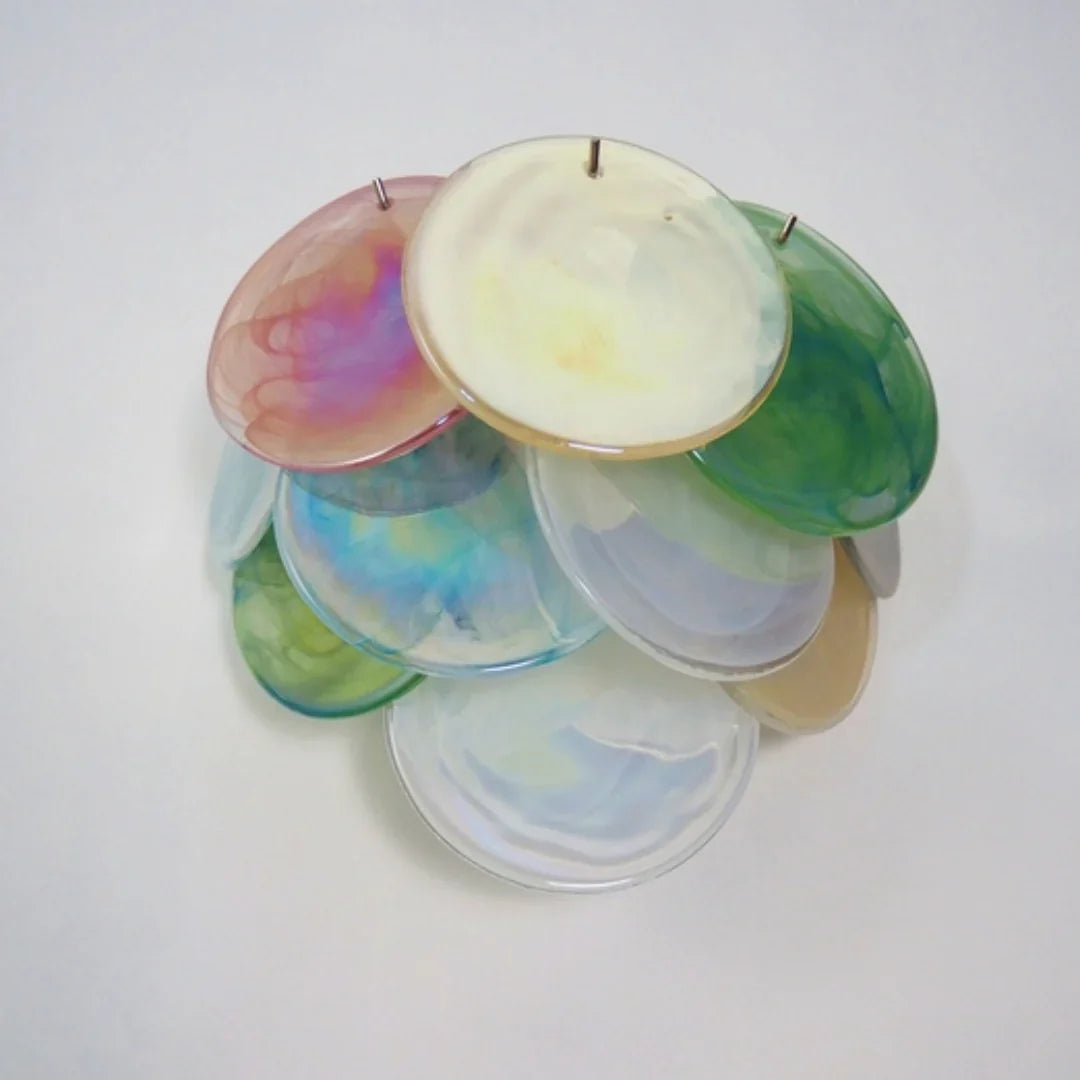 Colorful Murano Disc Wall Lamp 13.4"