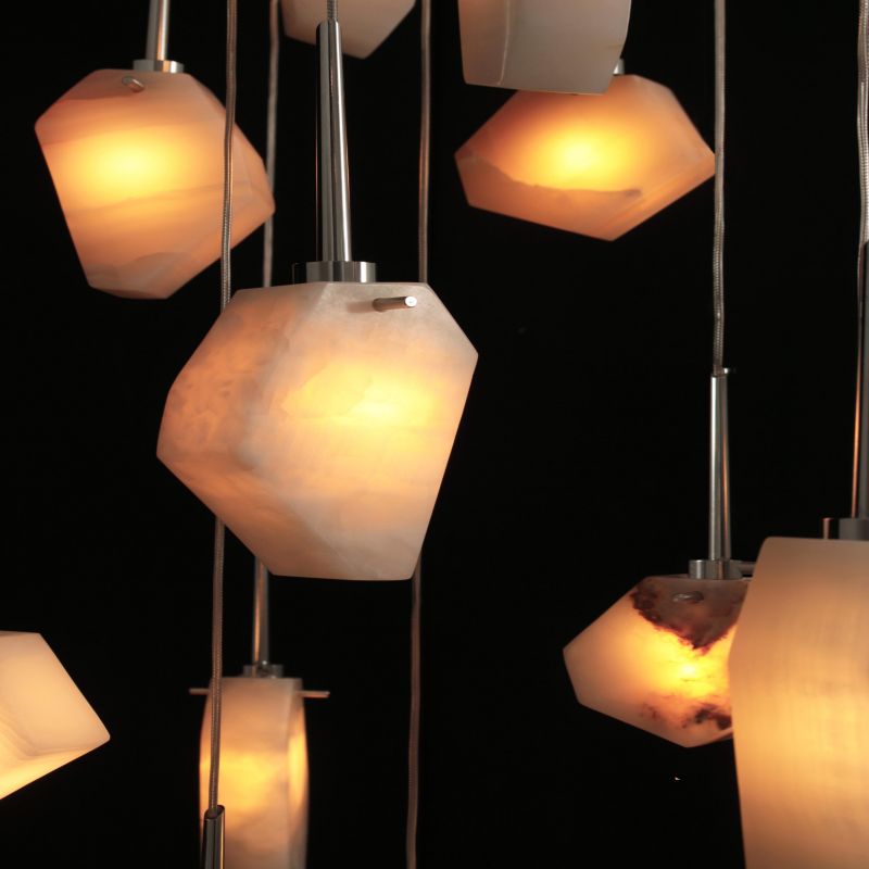 Phlisia Irregular Contemporary Alabaster Pendant Light