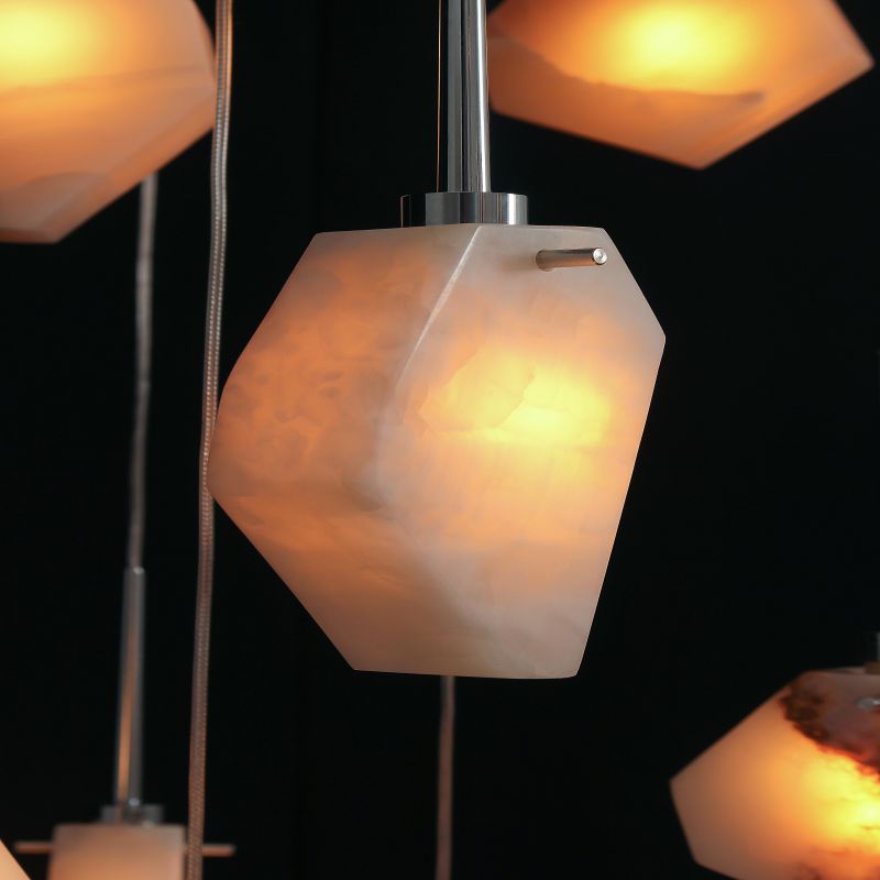 Phlisia Irregular Contemporary Alabaster Pendant Light