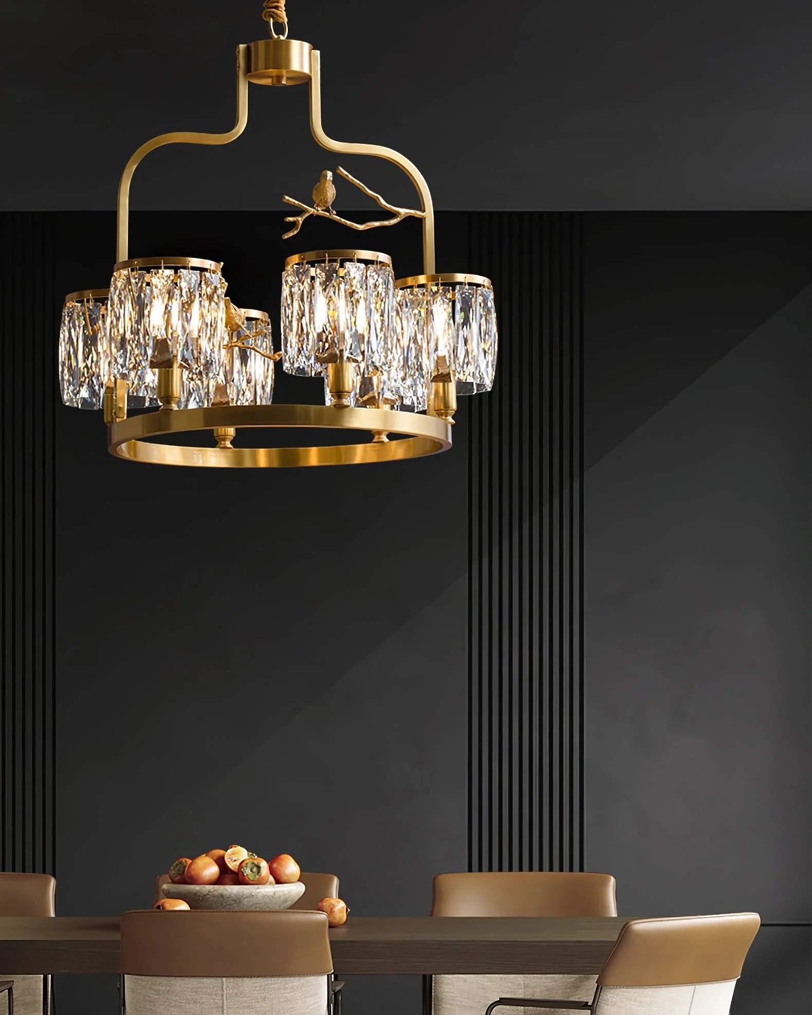 Birdy Crystal Bird Chandelier