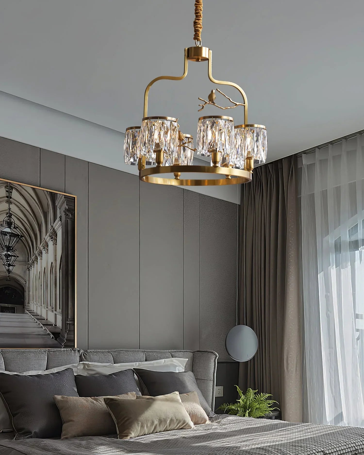 Birdy Crystal Bird Chandelier