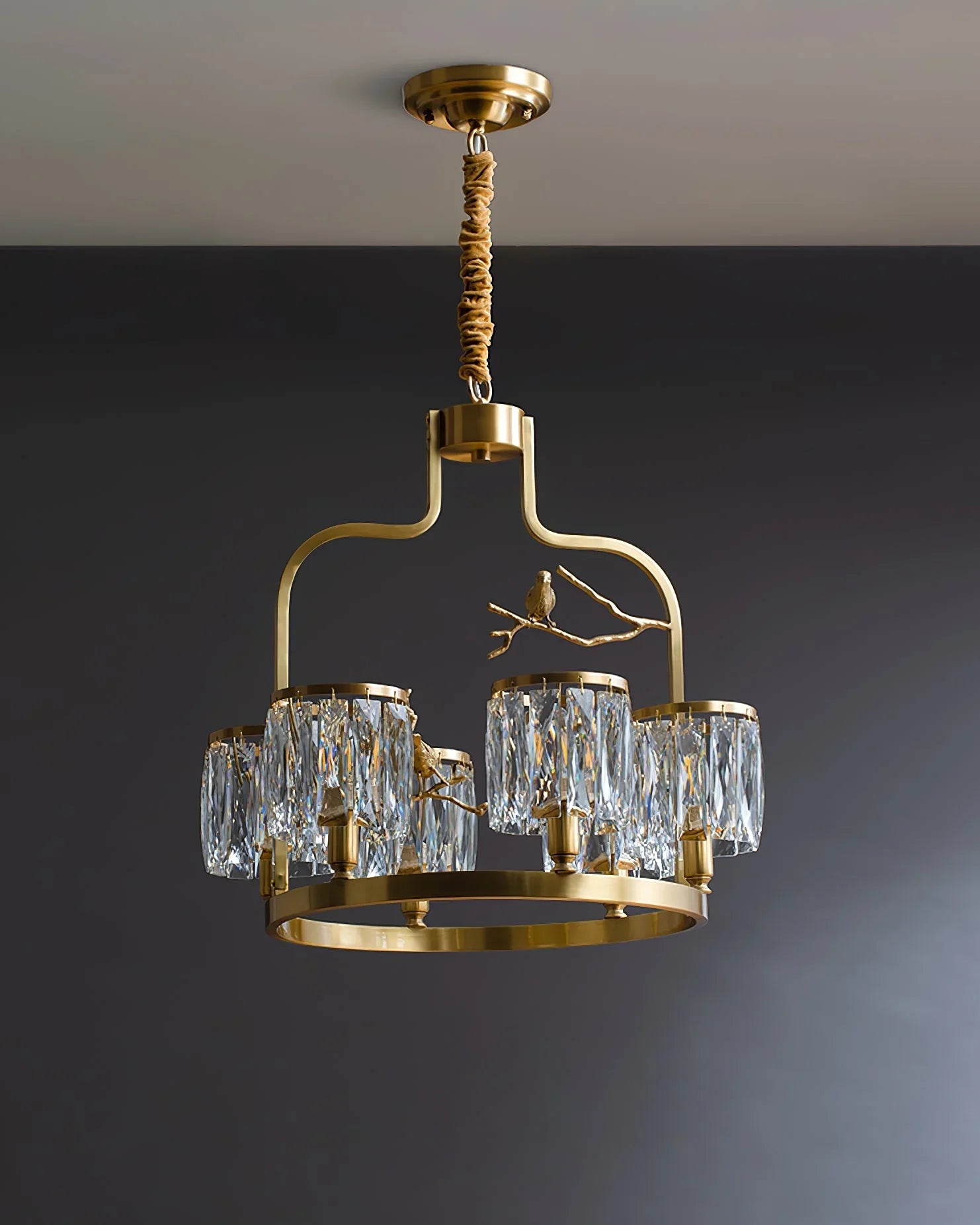 Birdy Crystal Bird Chandelier