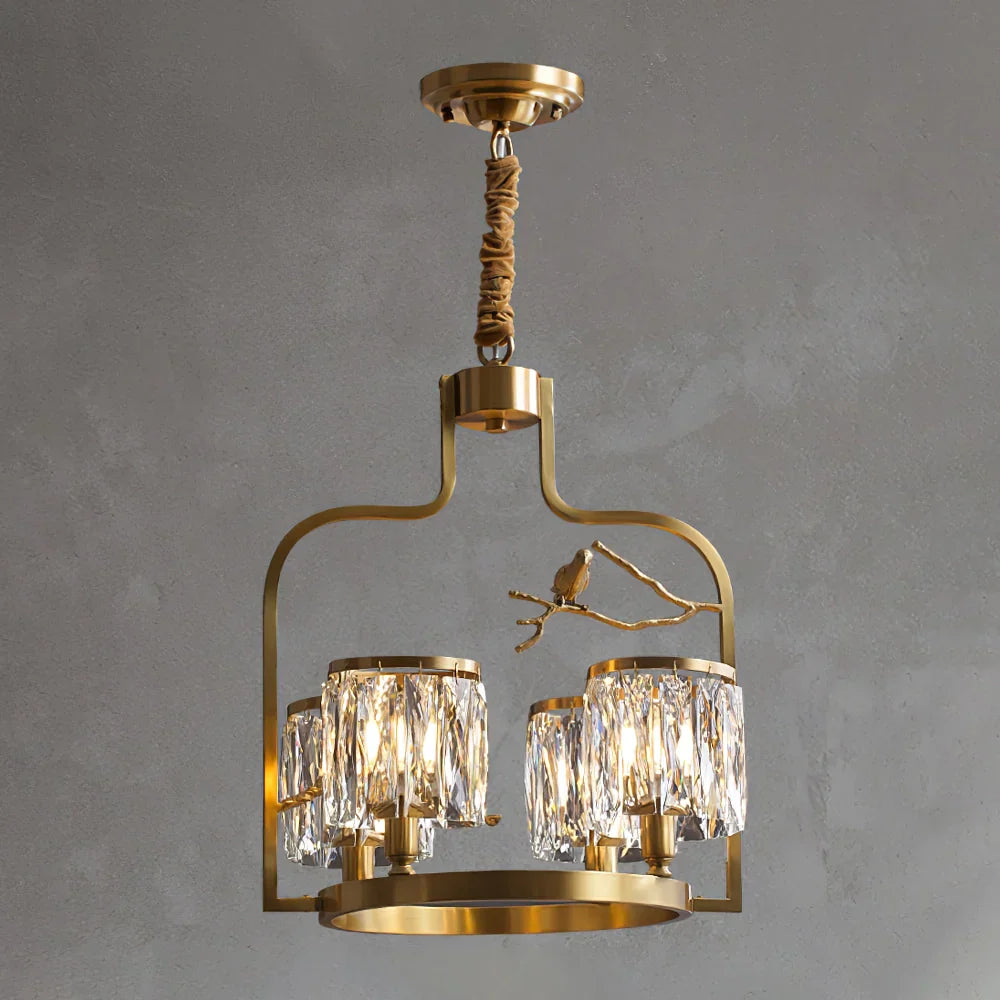 Birdy Crystal Bird Chandelier