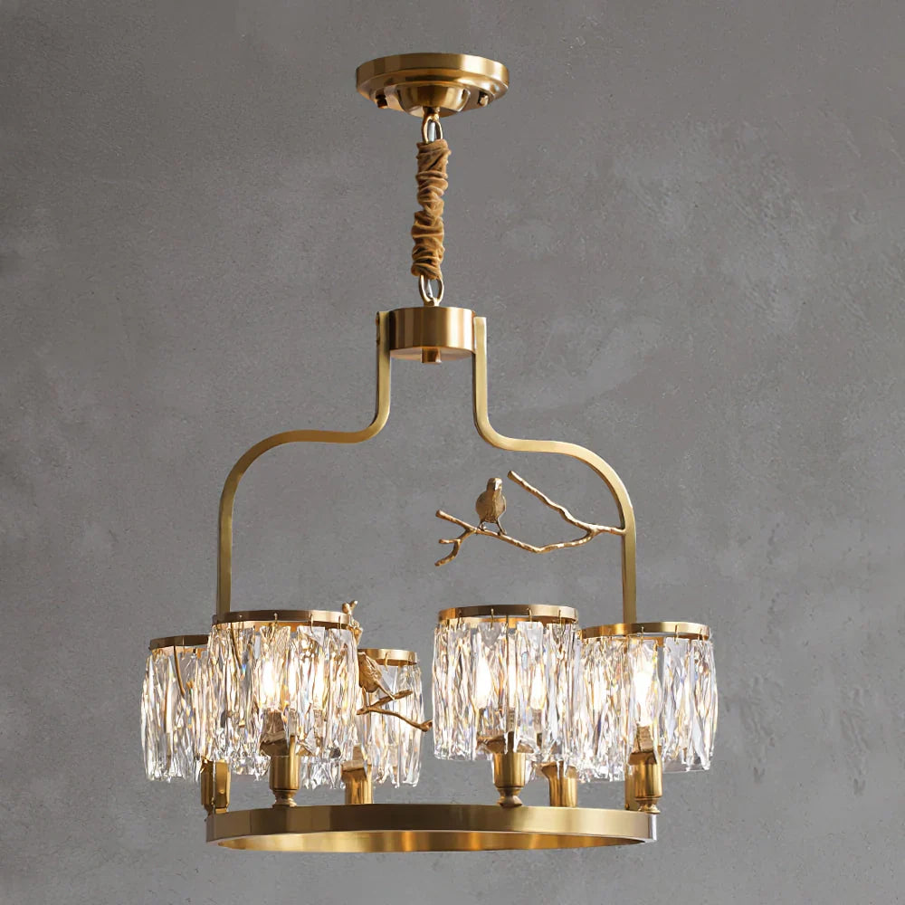 Birdy Crystal Bird Chandelier