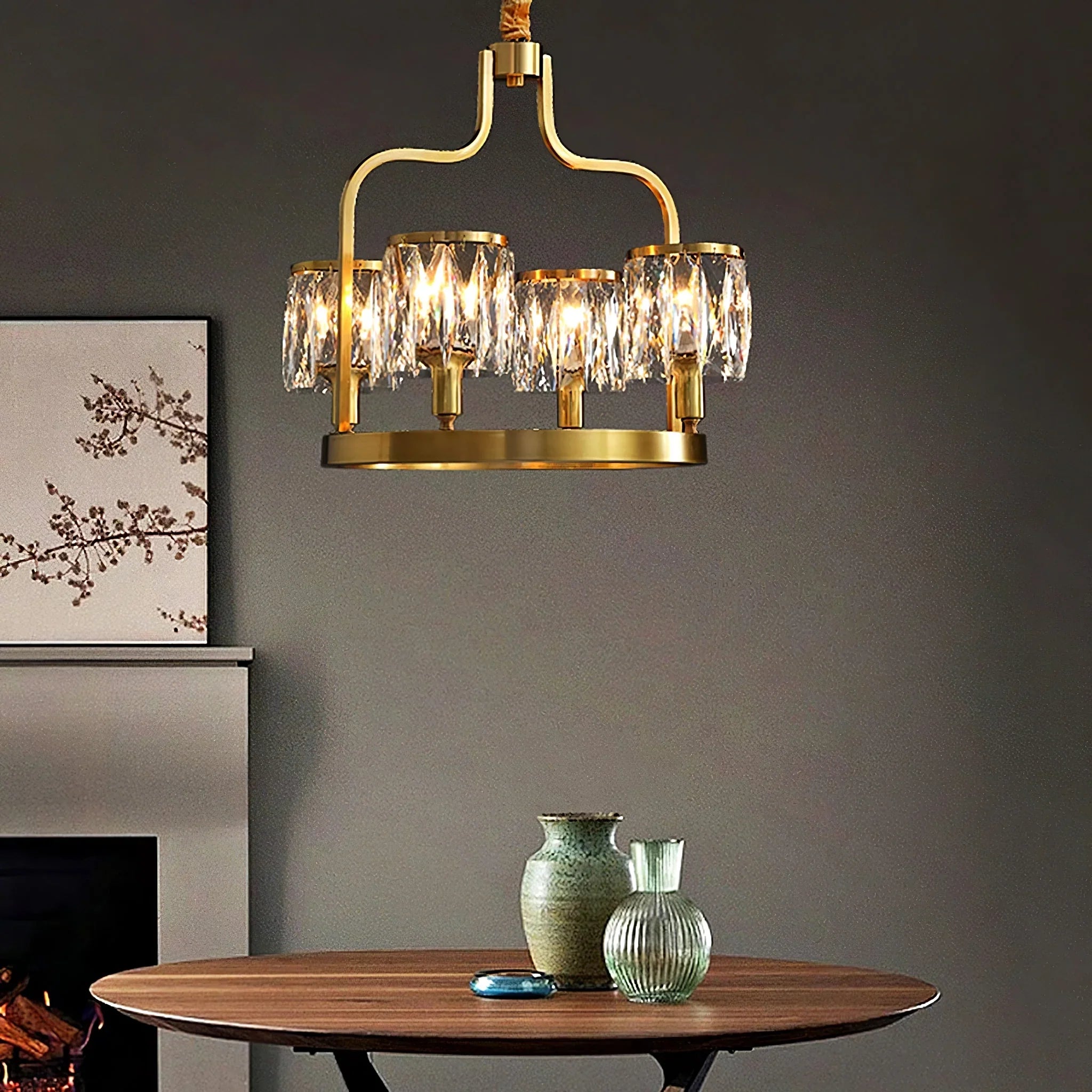 Birdy Crystal Bird Chandelier