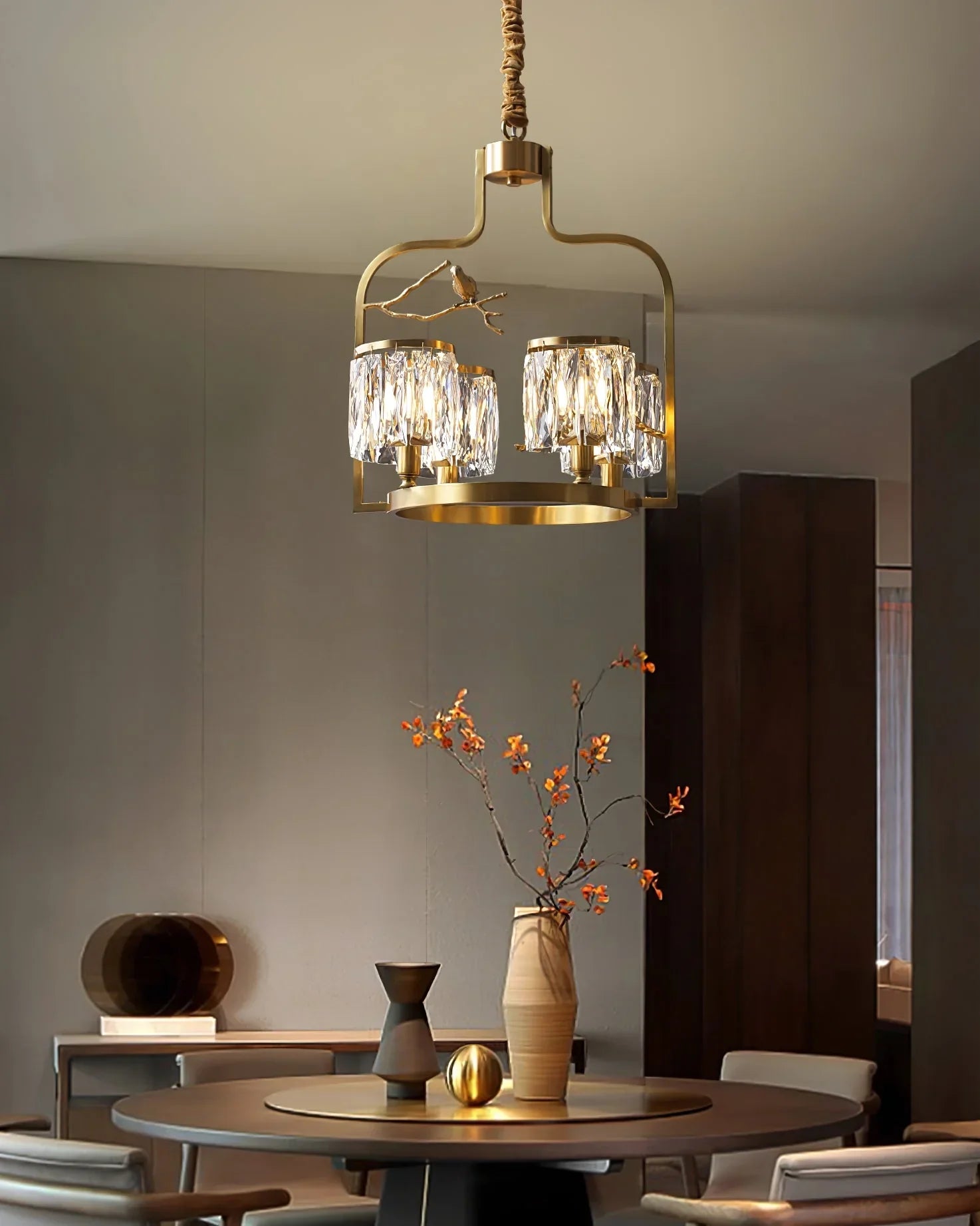 Birdy Crystal Bird Chandelier