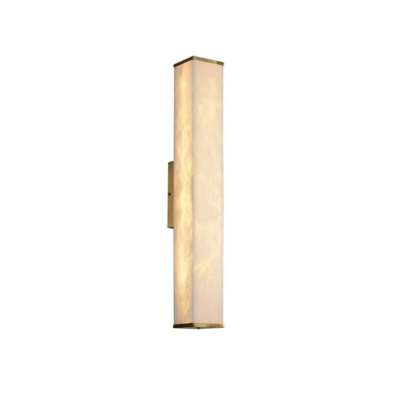 Dave Cuboid Alabaster Wall Light