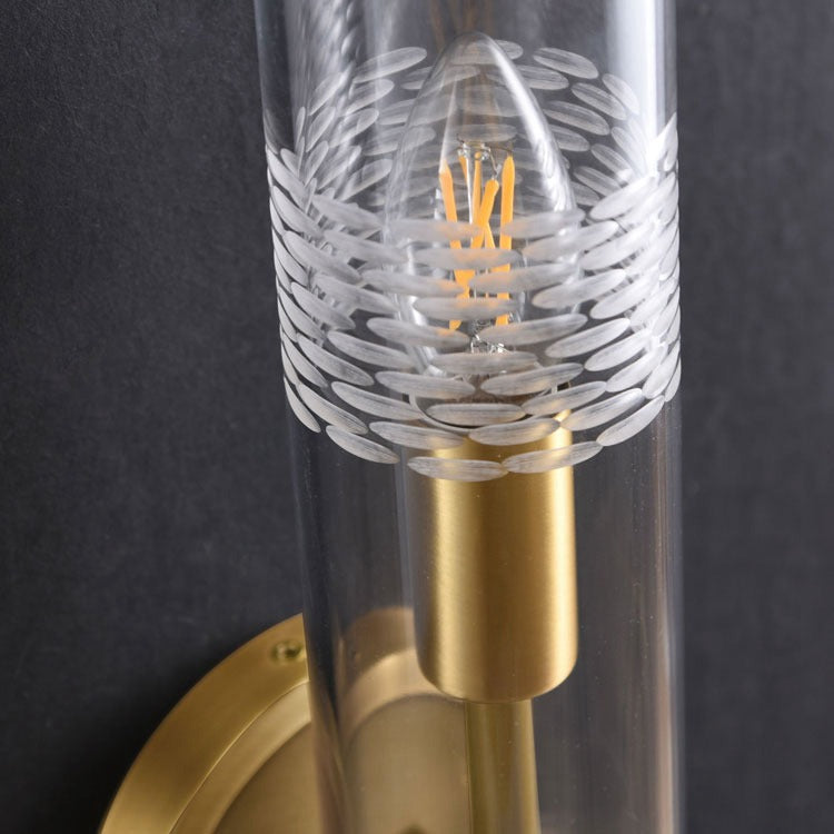 Modol Glass Tube Wall Sconce