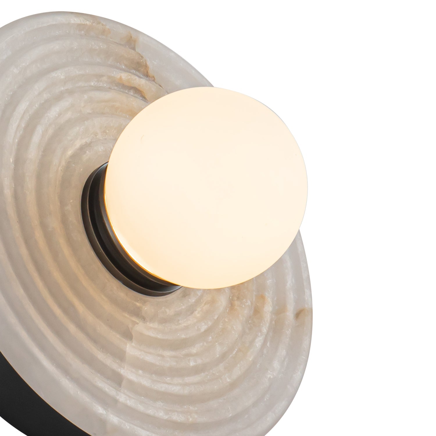Dahlia Single Alabaster Wall Sconce
