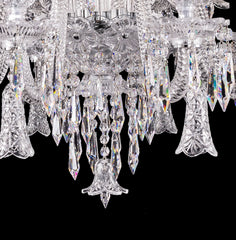 8 lights small bell baccarat chandelier