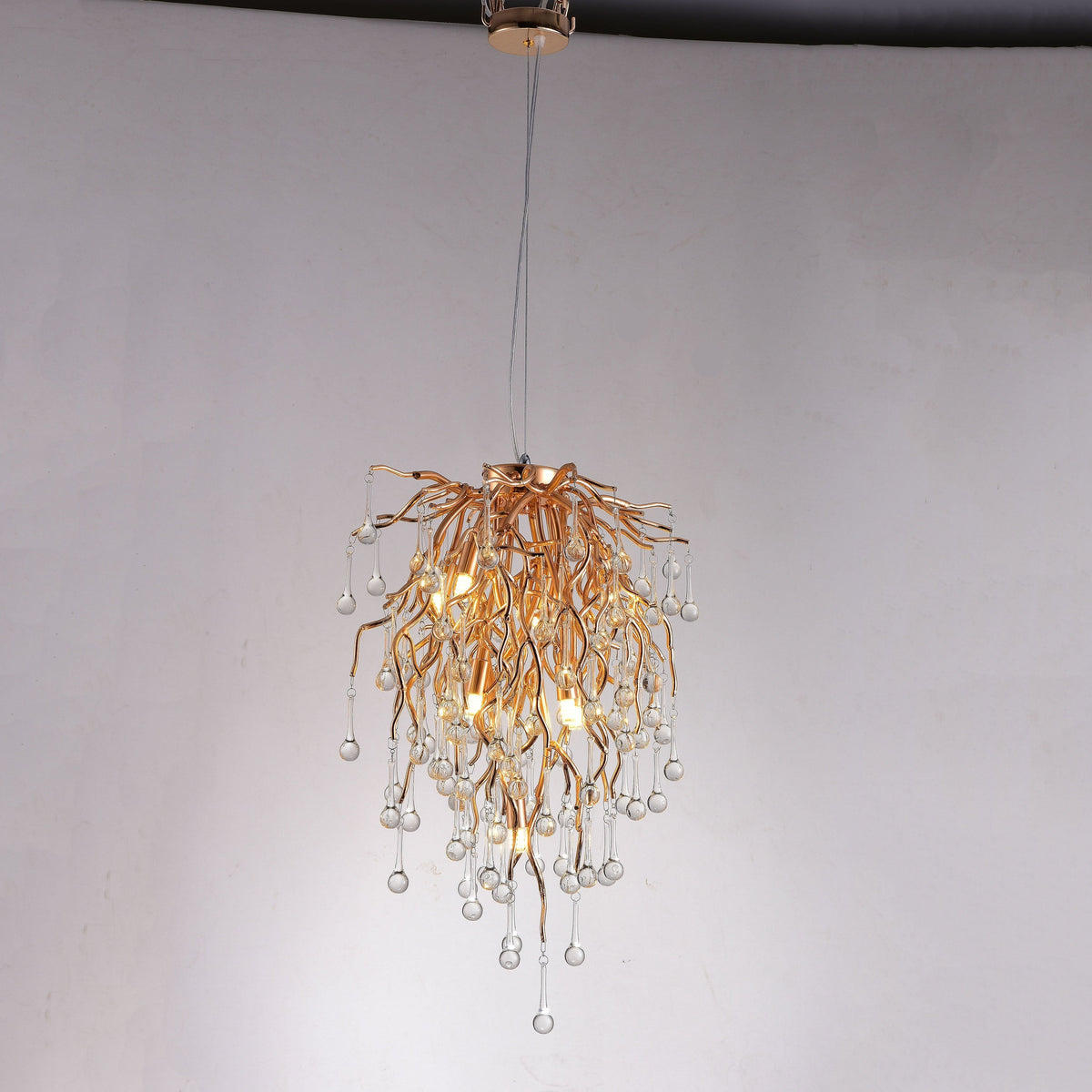 Lio 15" Branch Round Teardrop Pendant Light