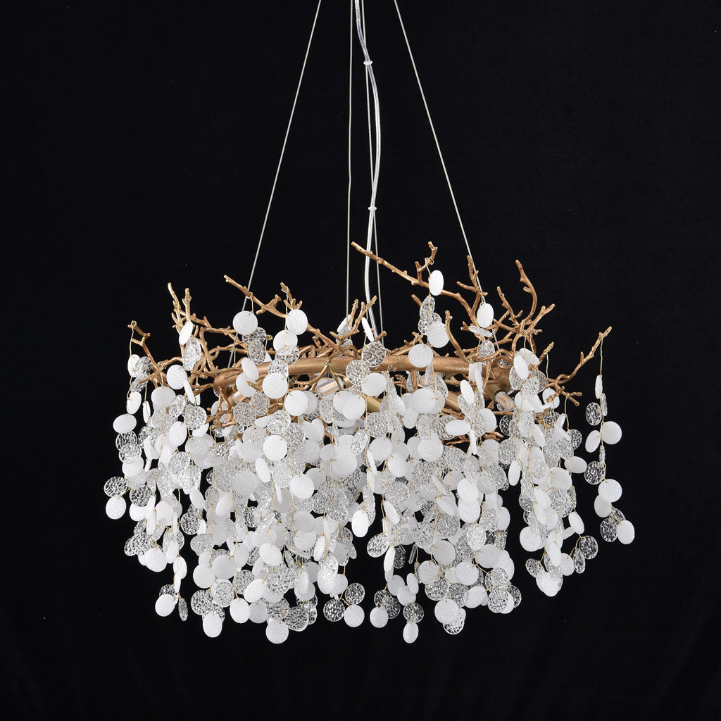 Krisanna Blossom Modern White Chandelier