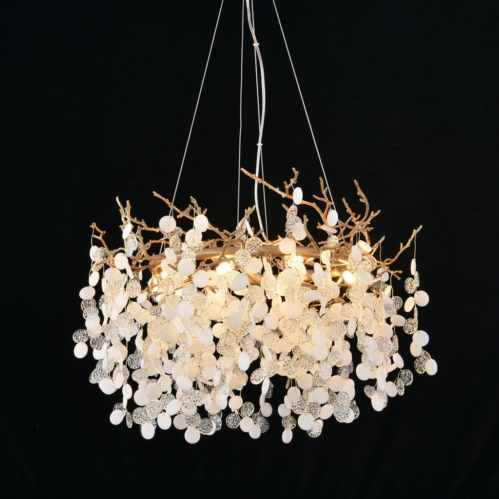 Krisanna Blossom Modern White Chandelier