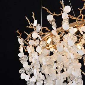 Krisanna Blossom Modern White Chandelier