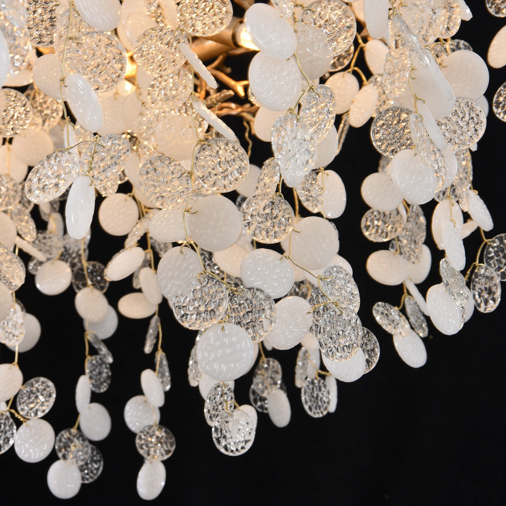 Krisanna Blossom Modern White Chandelier