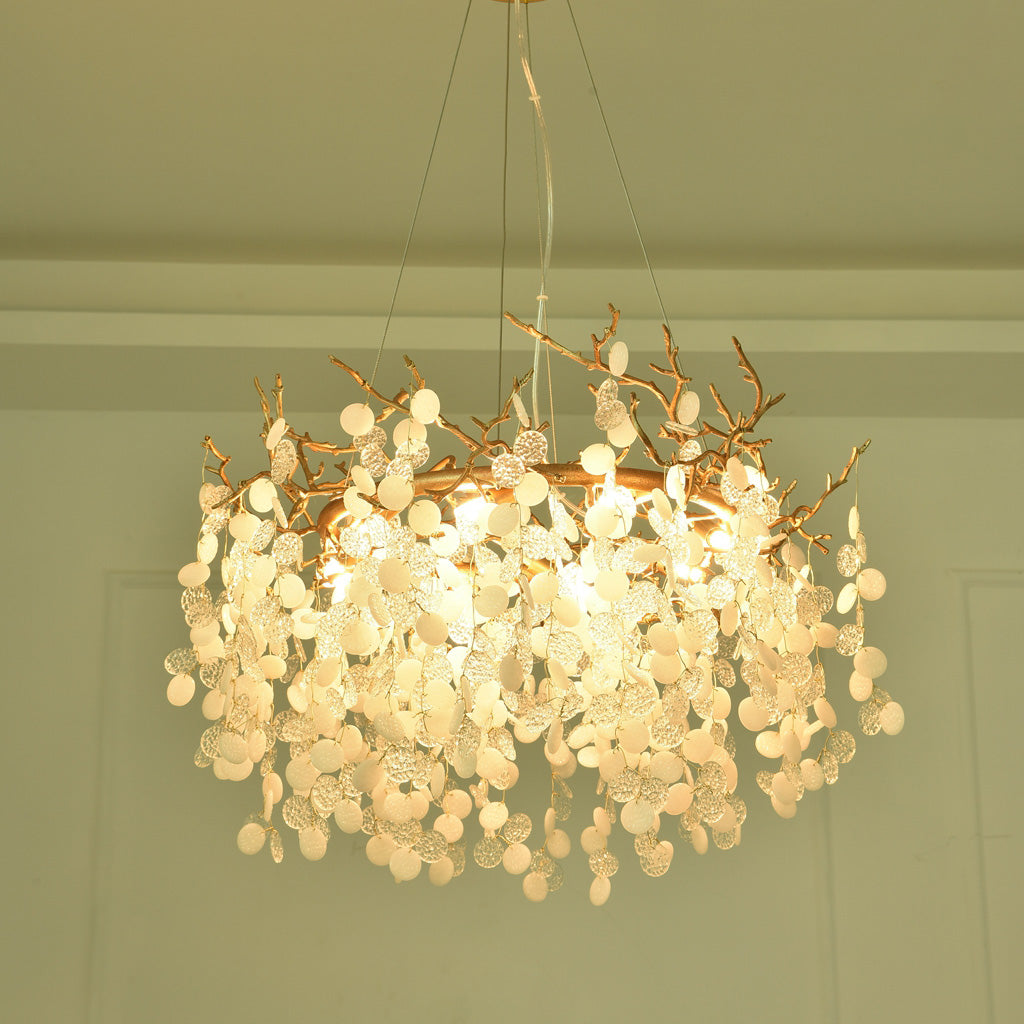 Krisanna Blossom Modern White Chandelier