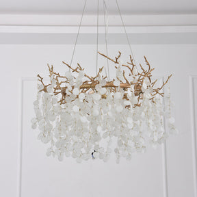 Krisanna Blossom Modern White Chandelier