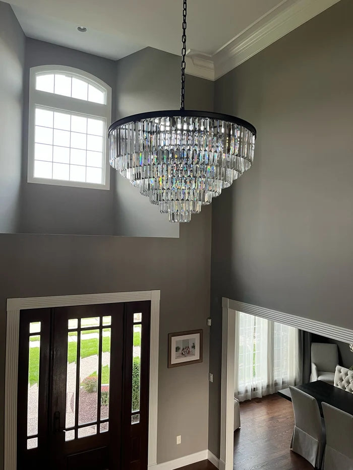 Odeon Rectangular Chandelier For Living Room Dining Room