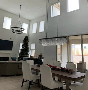 Odeon Square Chandelier For Living Room Dining Room