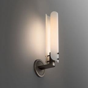 Alle White Shade Wall Sconce 16"H