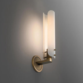 Alle White Shade Wall Sconce 16"H