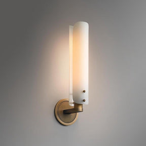 Alle White Shade Wall Sconce 16"H