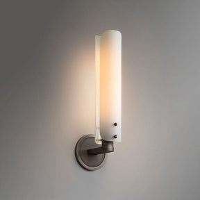 Alle White Shade Wall Sconce 16"H