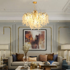Diana Blossom Modern White Chandelier