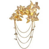 Modern Nature Golden Leaf Sconce 23.6"  47.2"