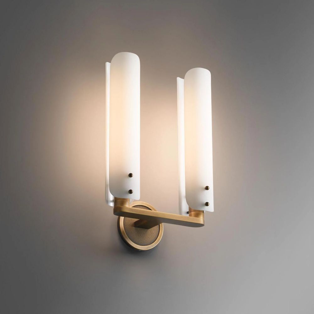 Moon Simple Double Sconce