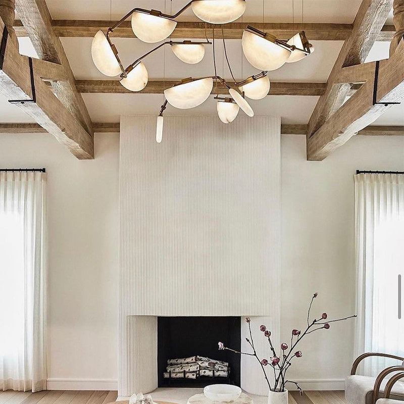 Elliot Alabaster Chandelier For Living Room