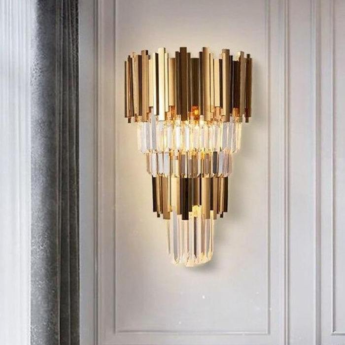 Enoc Three Tier Crystal Wall Sconce