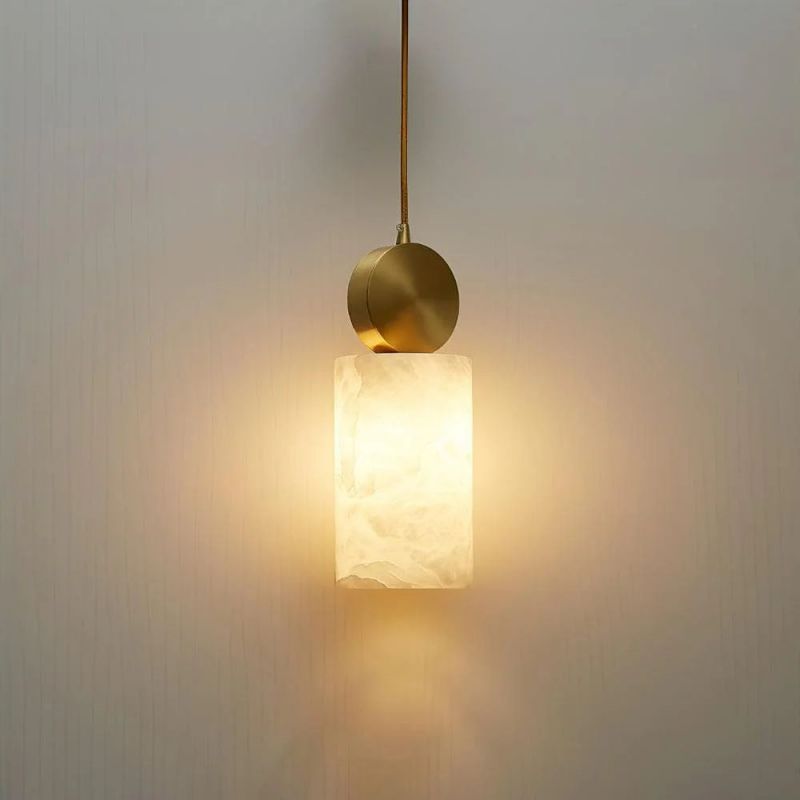 Etrusca Alabaster Small Art Pendant Light