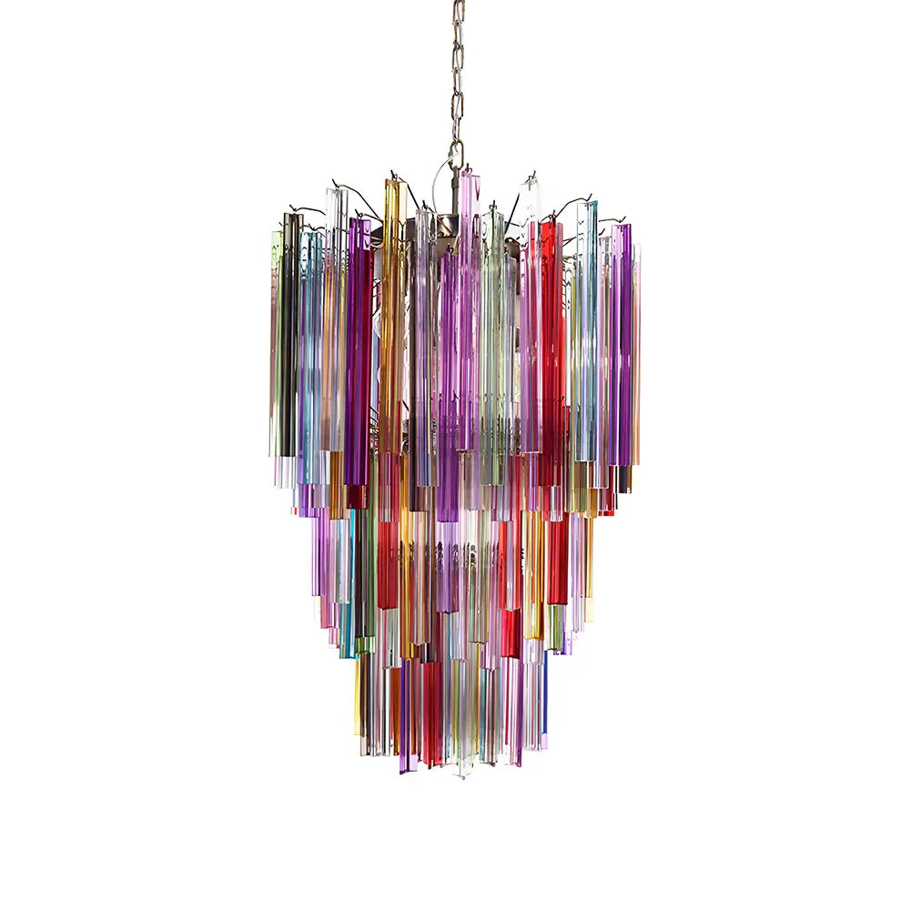 Fantastic Murano Prisms Multicolor Chandelier