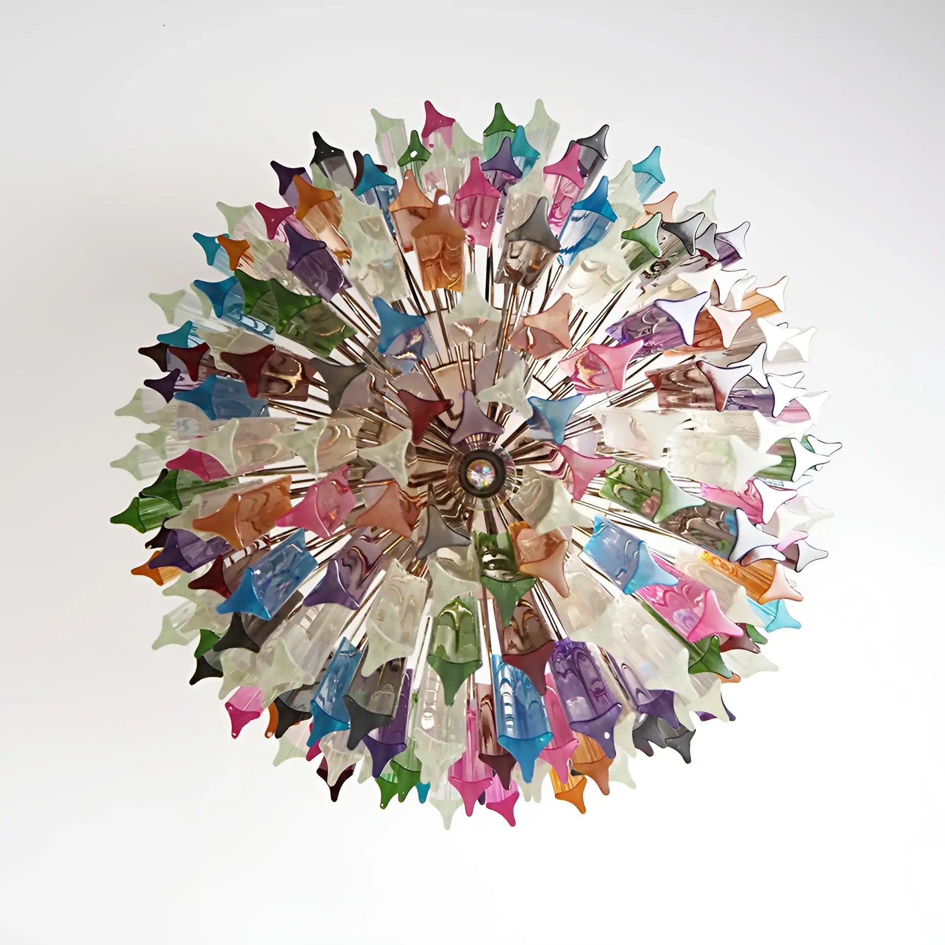 Fantastic Murano Prisms Multicolor Chandelier