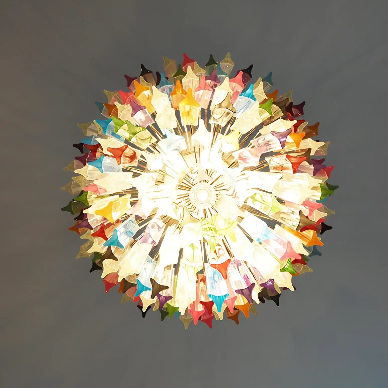 Fantastic Murano Prisms Multicolor Chandelier