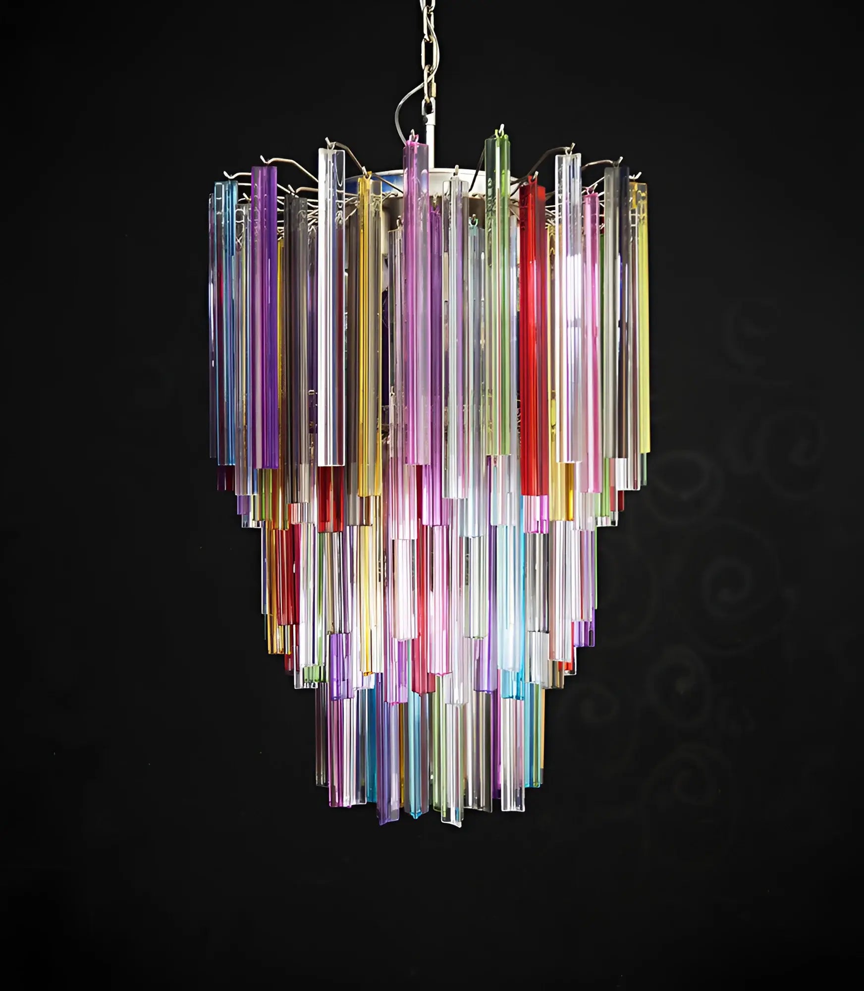 Fantastic Murano Prisms Multicolor Chandelier