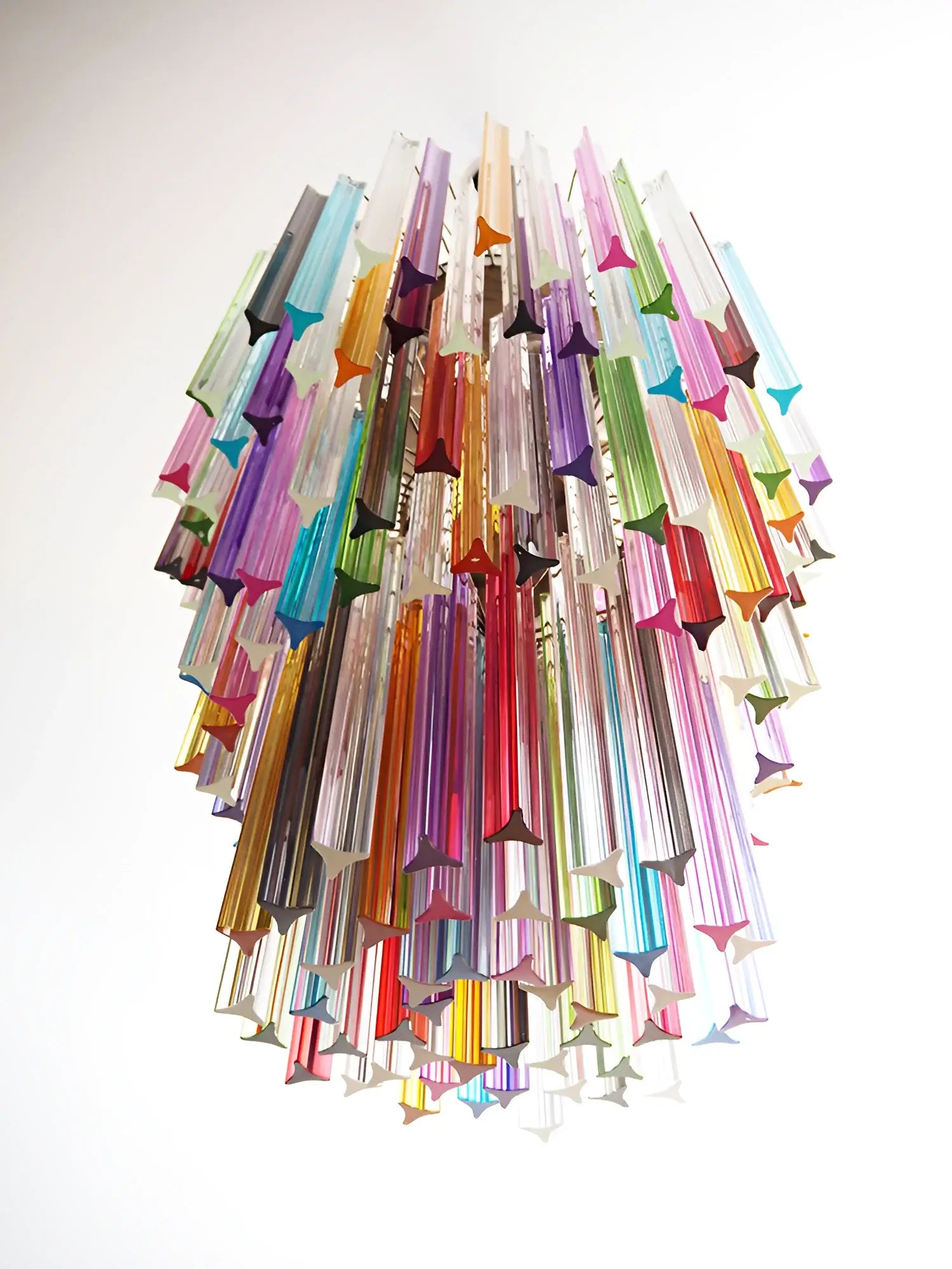 Fantastic Murano Prisms Multicolor Chandelier