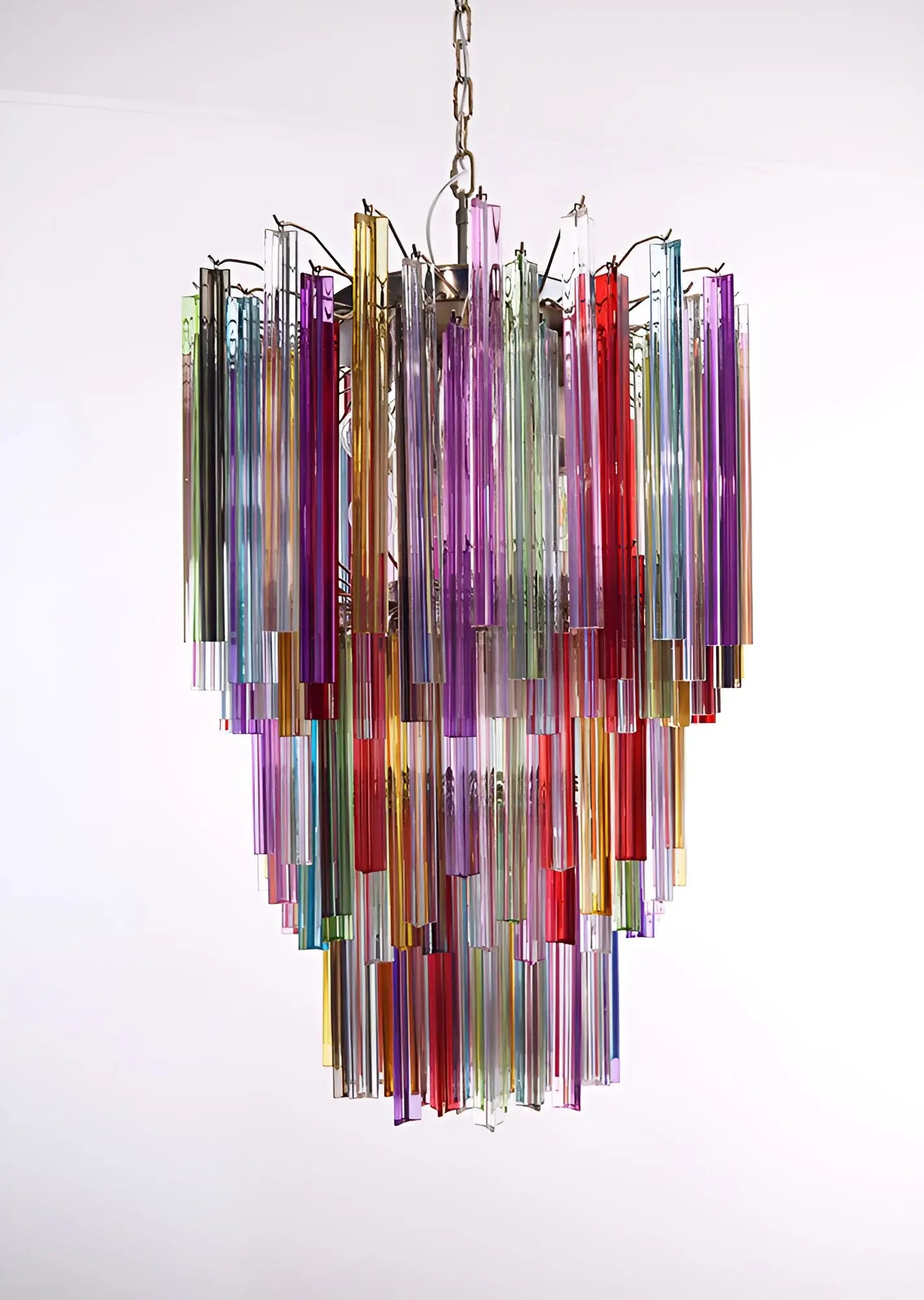 Fantastic Murano Prisms Multicolor Chandelier