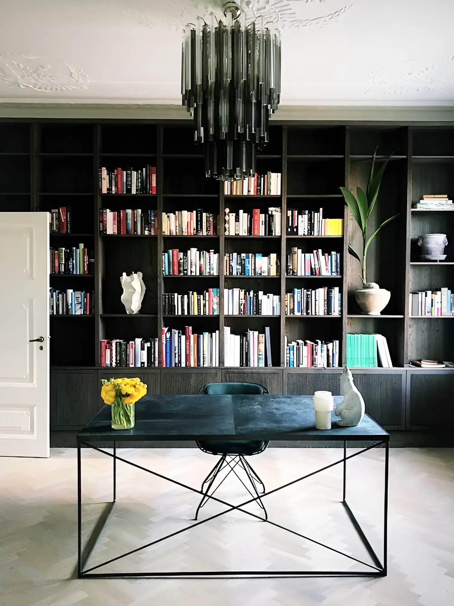 Fantastic Murano Prisms Smoked Transparent Chandelier