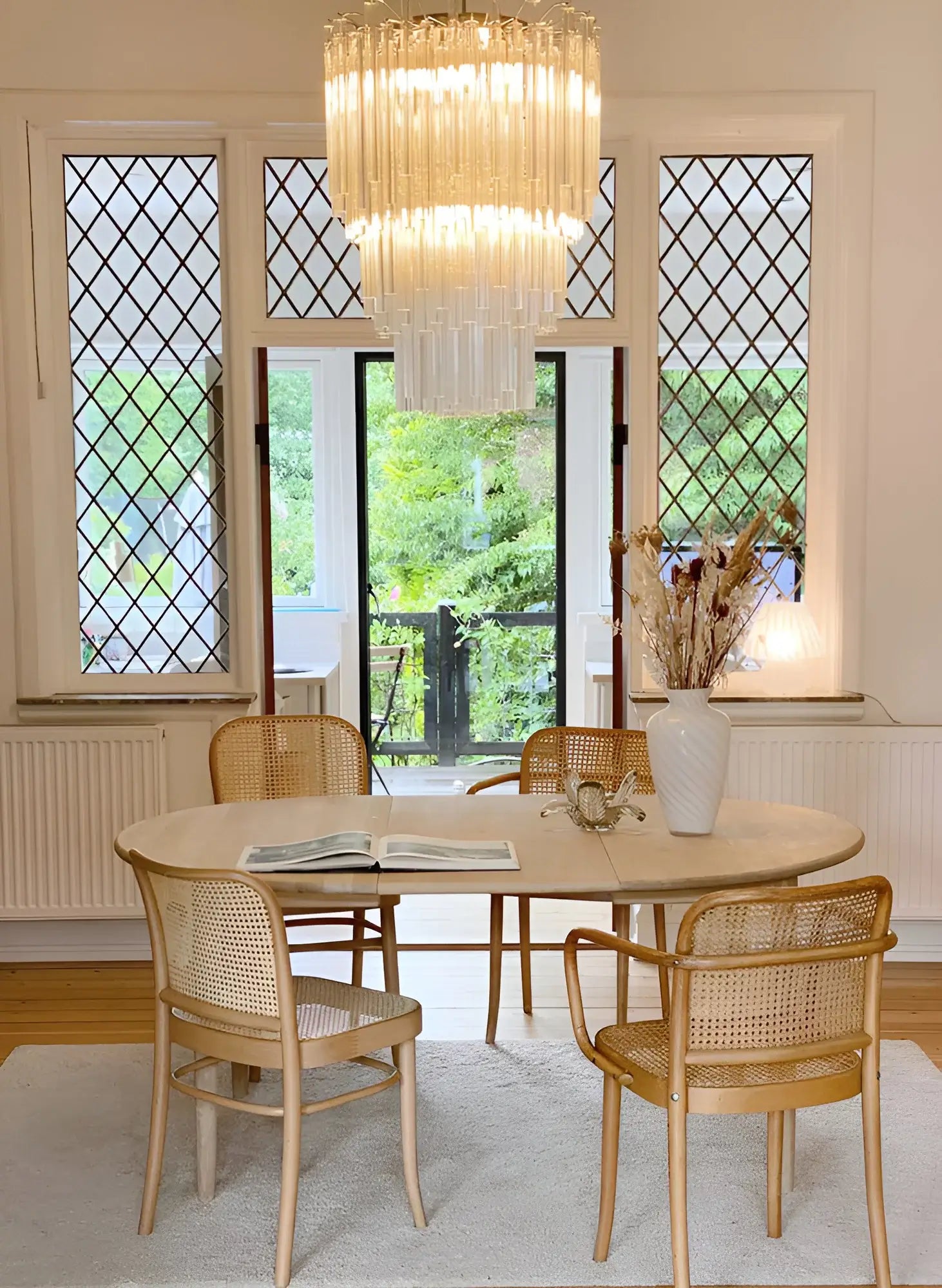 Fantastic Murano Prisms Transparent Chandelier