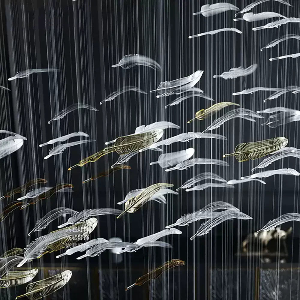 Nenufar Handblown Glass Chandelier L59" 7.9" 9.8" 11.8"