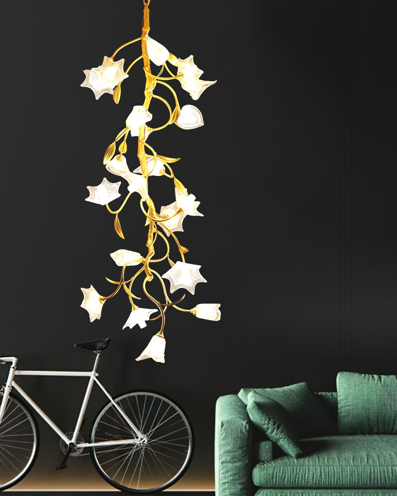 Flora Flower Craftsman Chandelier