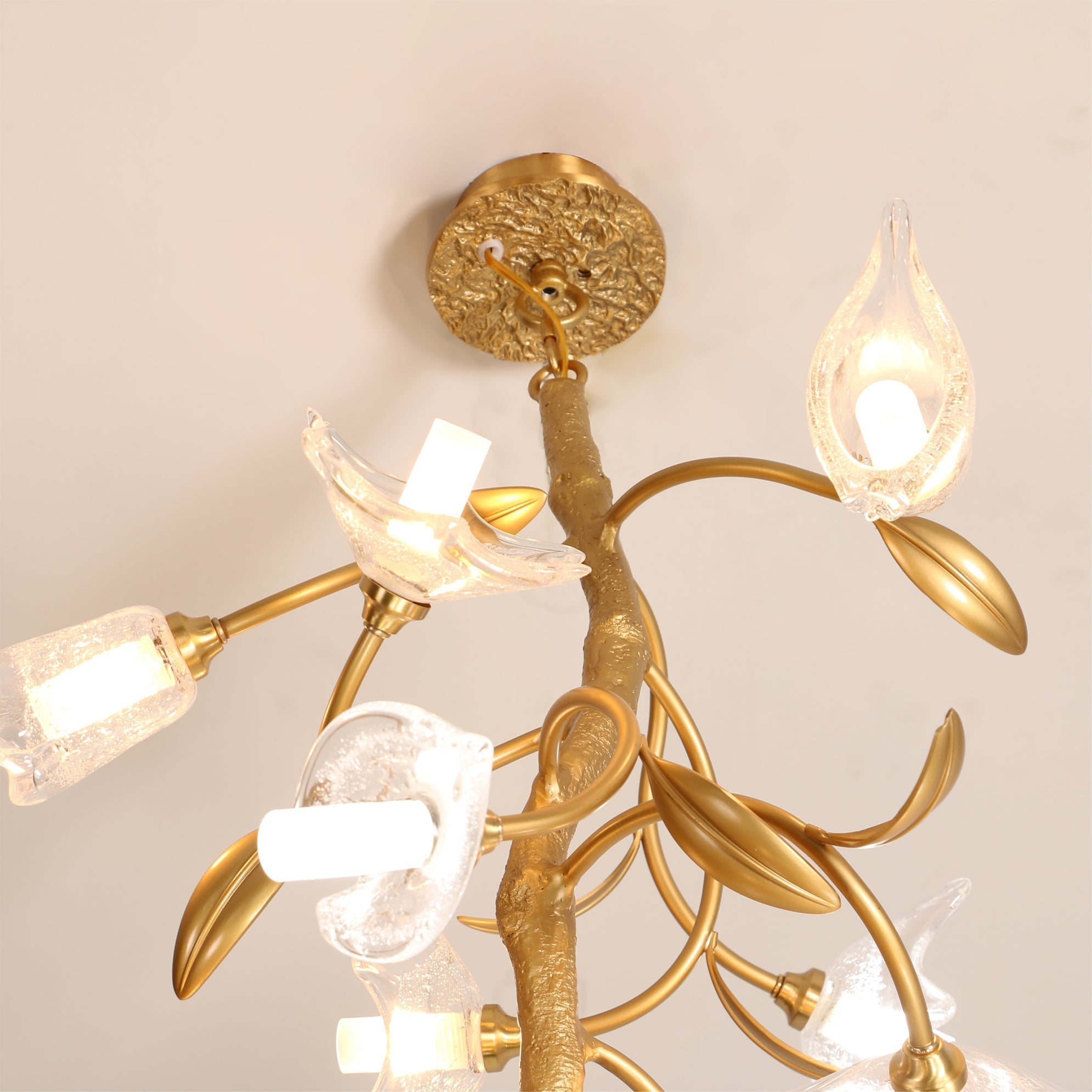 Flora Flower Craftsman Chandelier