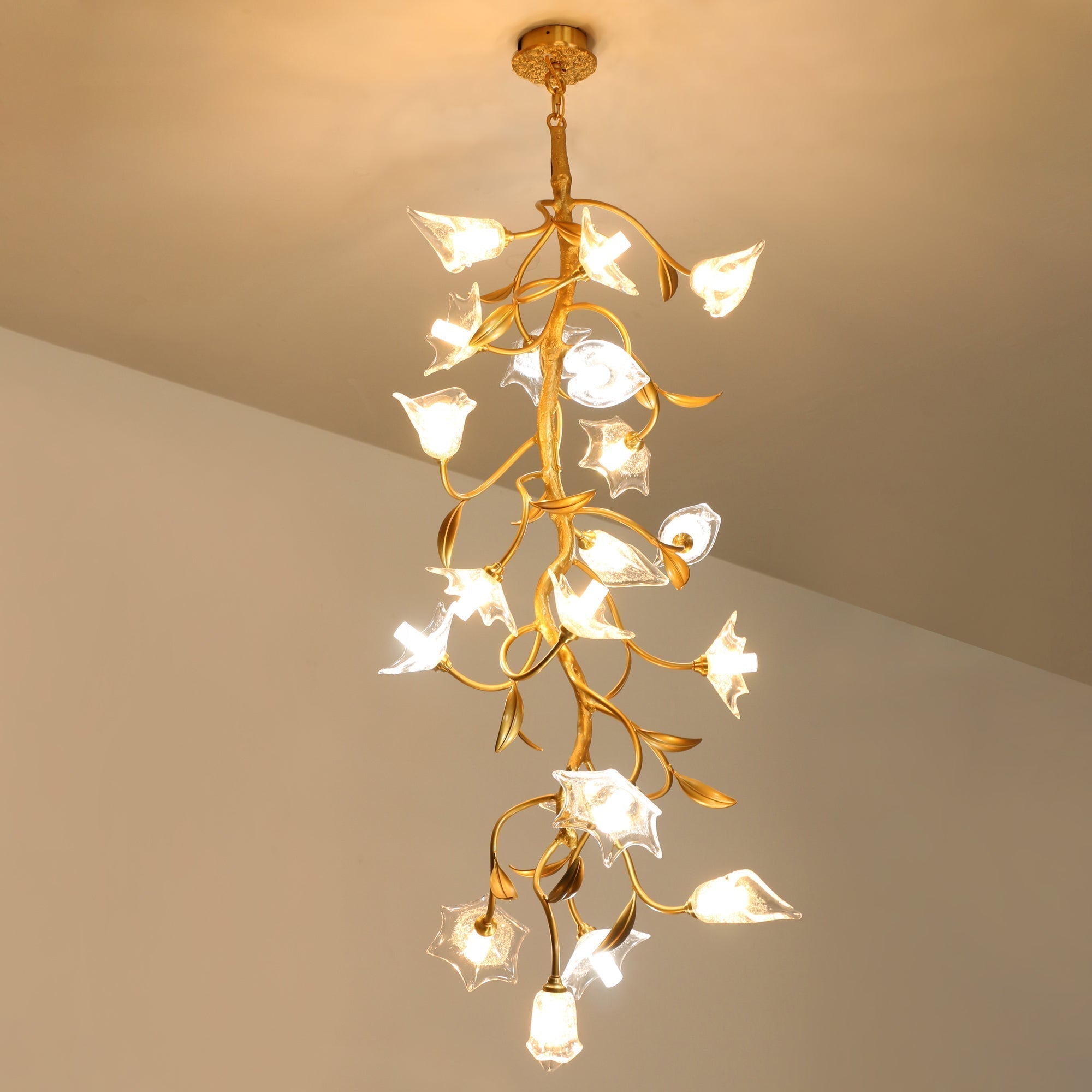 Flora Flower Craftsman Chandelier