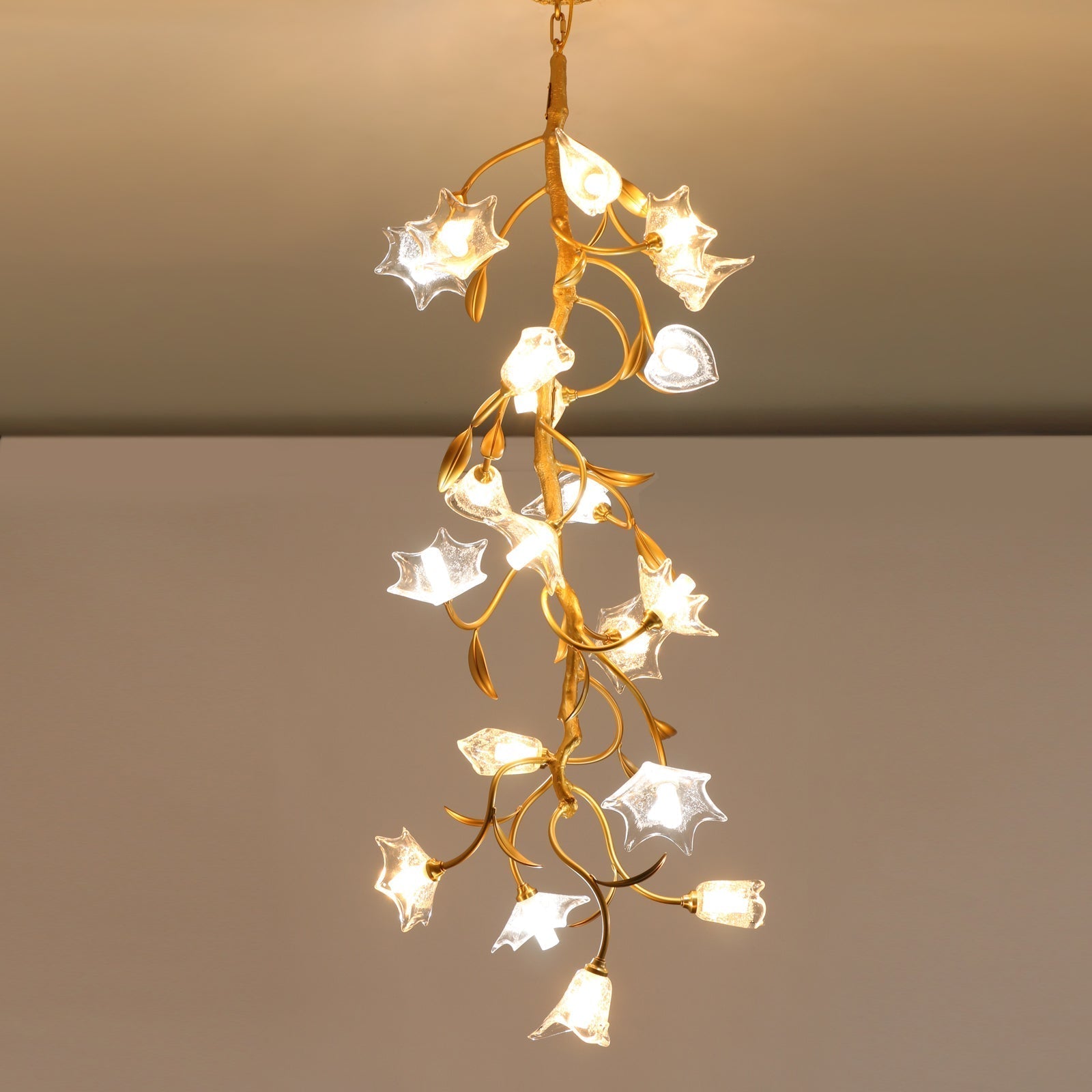 Flora Flower Craftsman Chandelier