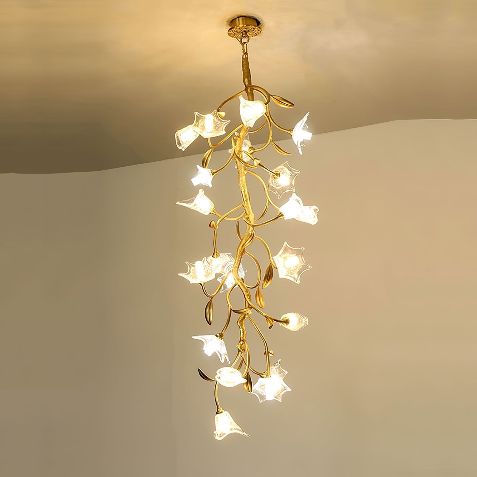 Flora Flower Craftsman Chandelier