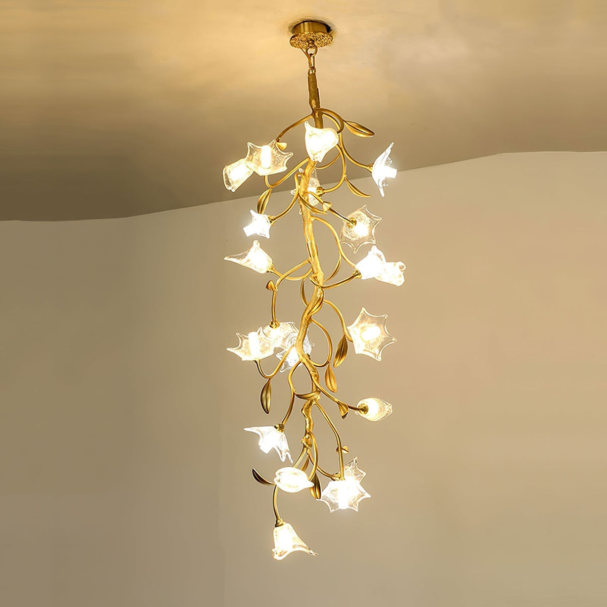 Flora Flower Craftsman Chandelier