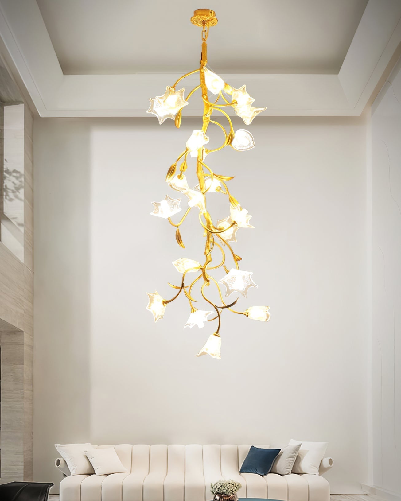 Flora Flower Craftsman Chandelier