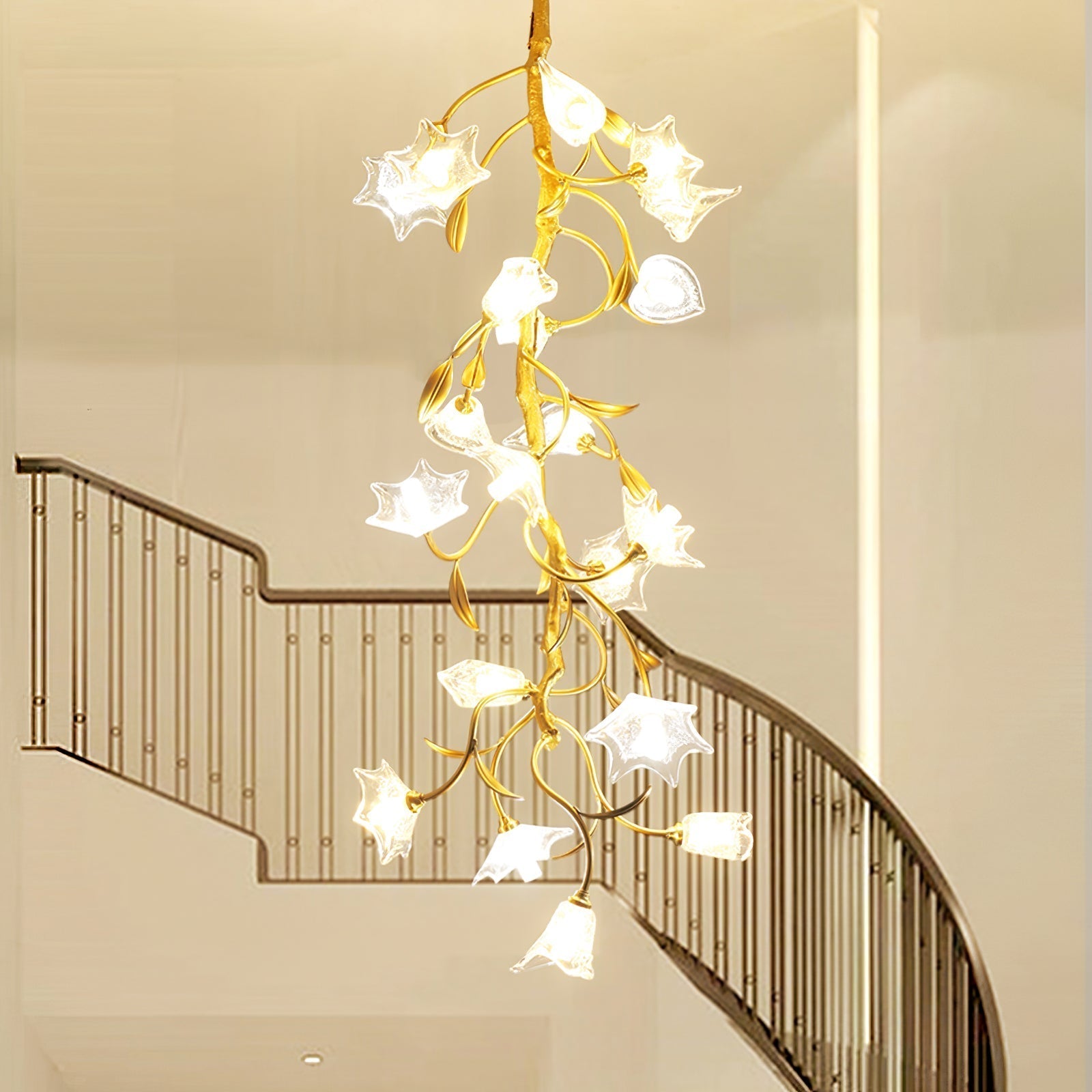 Flora Flower Craftsman Chandelier